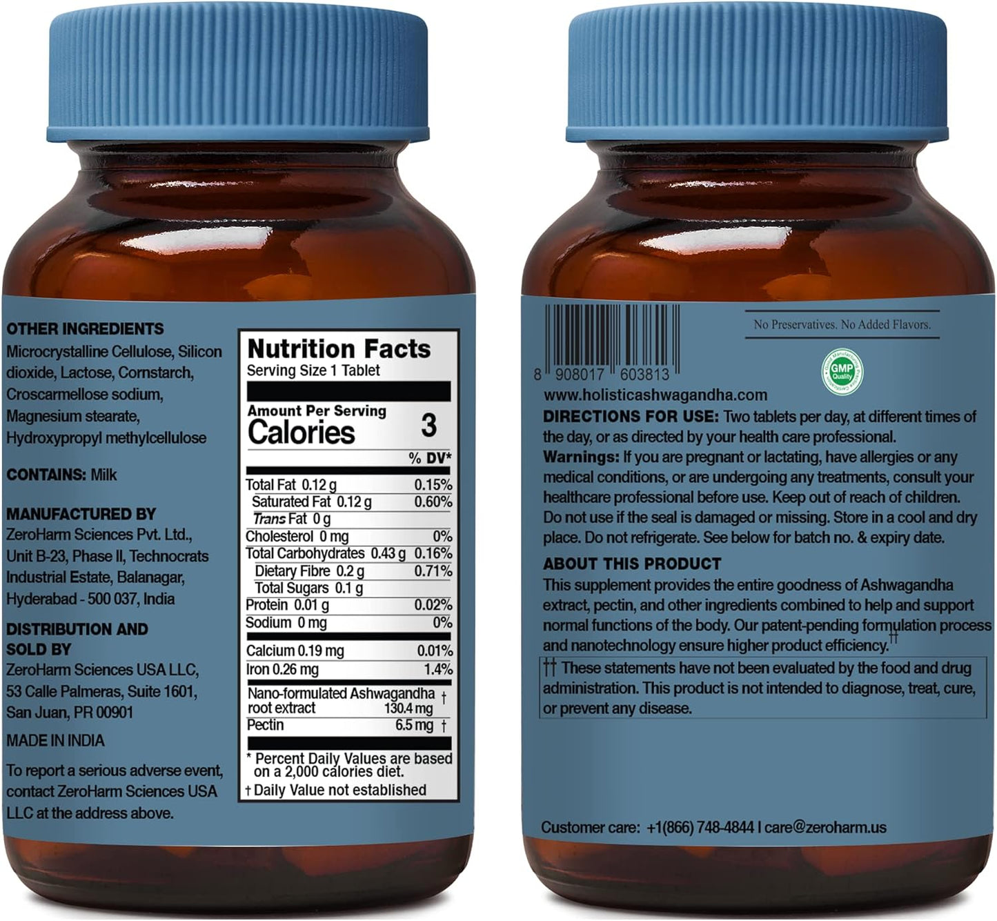 Milk-Based Calcium Supplement with Vitamin D3, K2-7, Magnesium & Phosphorus for Joint Support and Bone Strength - 120 Tablets