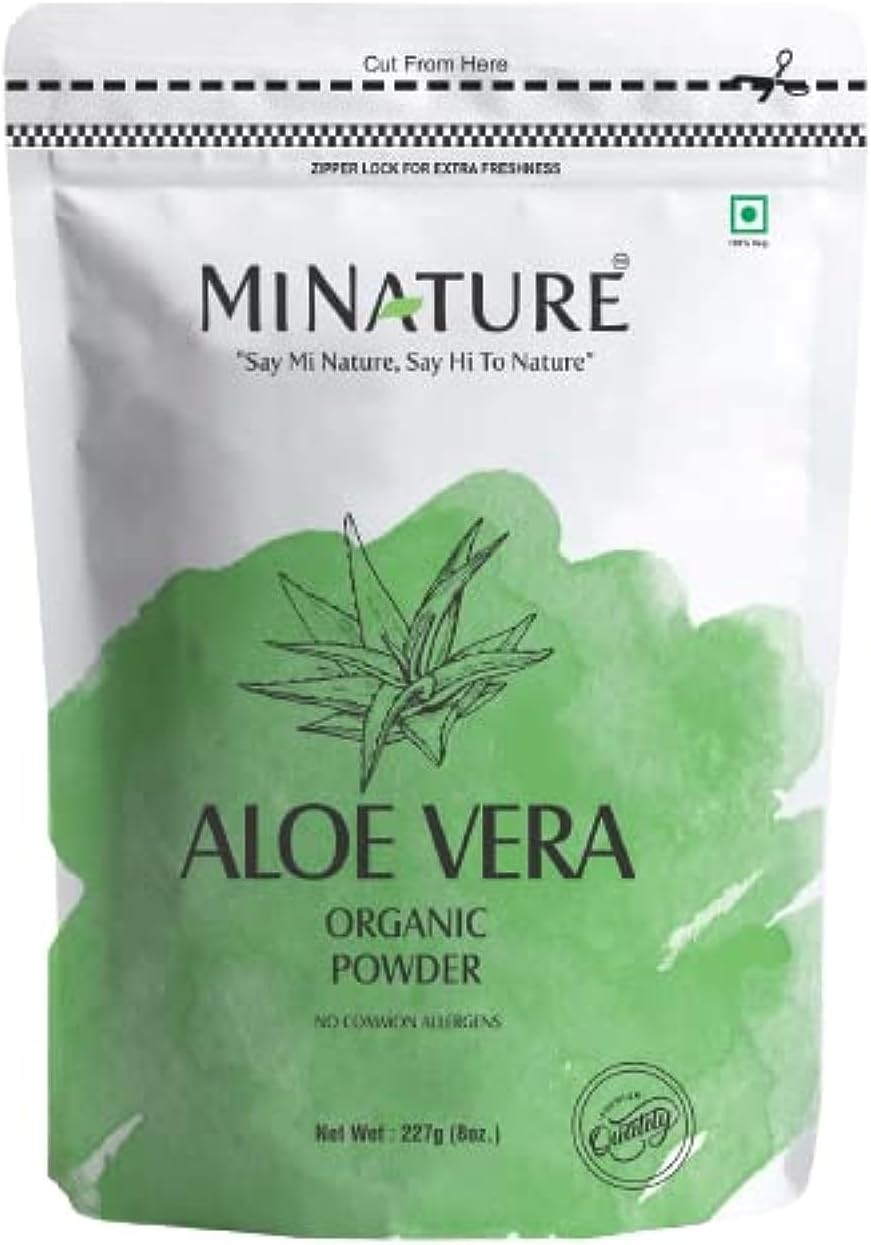 Miniature Aloe Vera Powder & Hibiscus Powder Hair Care Combo Set | 227g Each | Pure, Natural, Chemical-Free