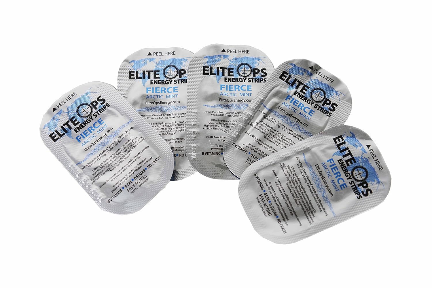 Mint Elite Ops Energy Strips - 8 Count Pack for Quick Energy Boosts