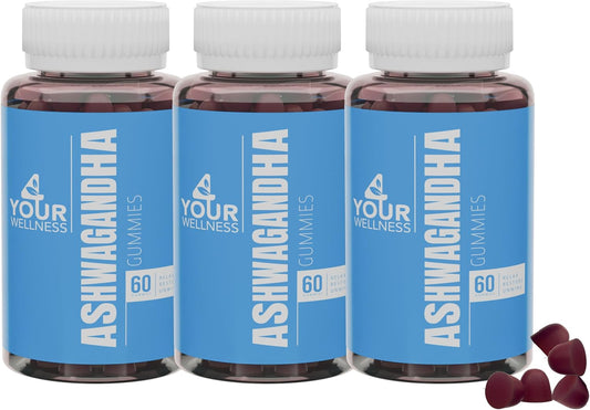 Mixed Berry Ashwagandha Gummies with Lion's Mane & Vitamin-D for Daily Focus Boost | Non-GMO, Gluten-Free, Gelatin-Free & Kosher (540 Count)