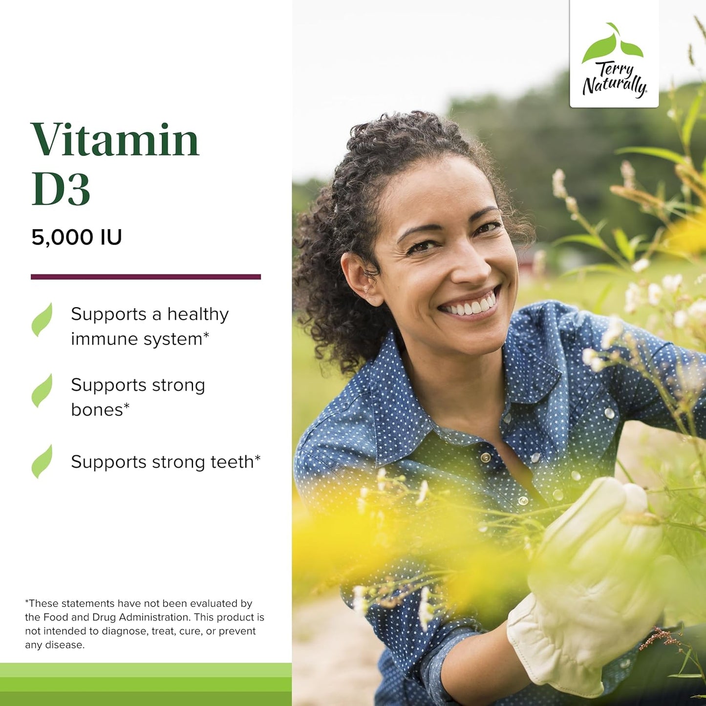 Mixed Berry Flavored Chewable Vitamin D3 Tablets - 5,000 IU Bone Health & Immune System Support - 90 Count Bottle for Brain & Bone Strength
