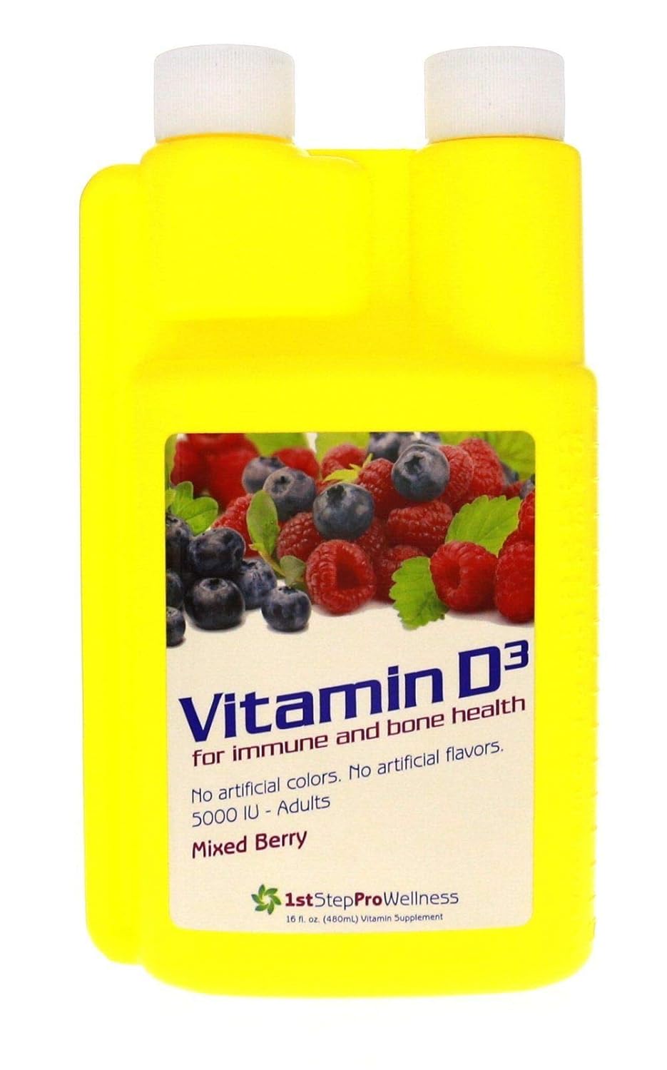 Mixed Berry Liquid Vitamin D3 Energy Supplement - 1st Step Formula