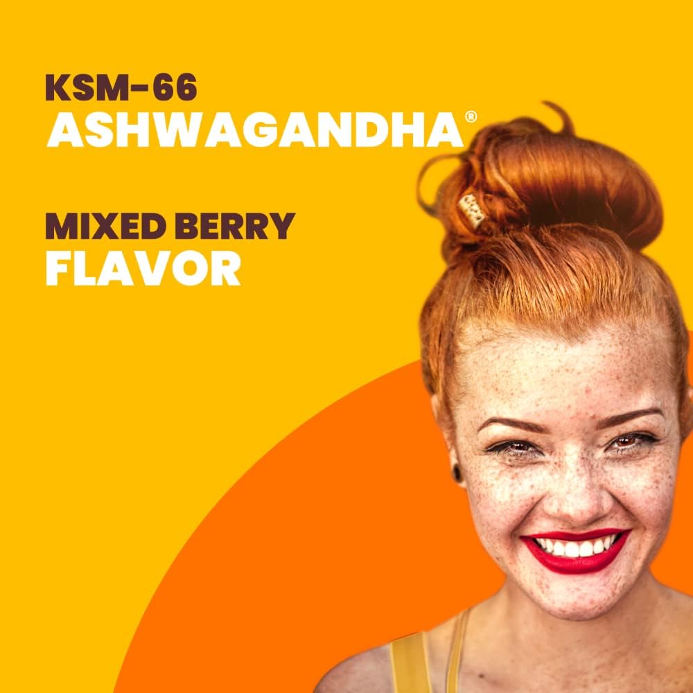 Mixed Berry Sundown Ashwagandha Gummies with 300mg KSM-66 Ashwagandha Extract - 90 Gummies