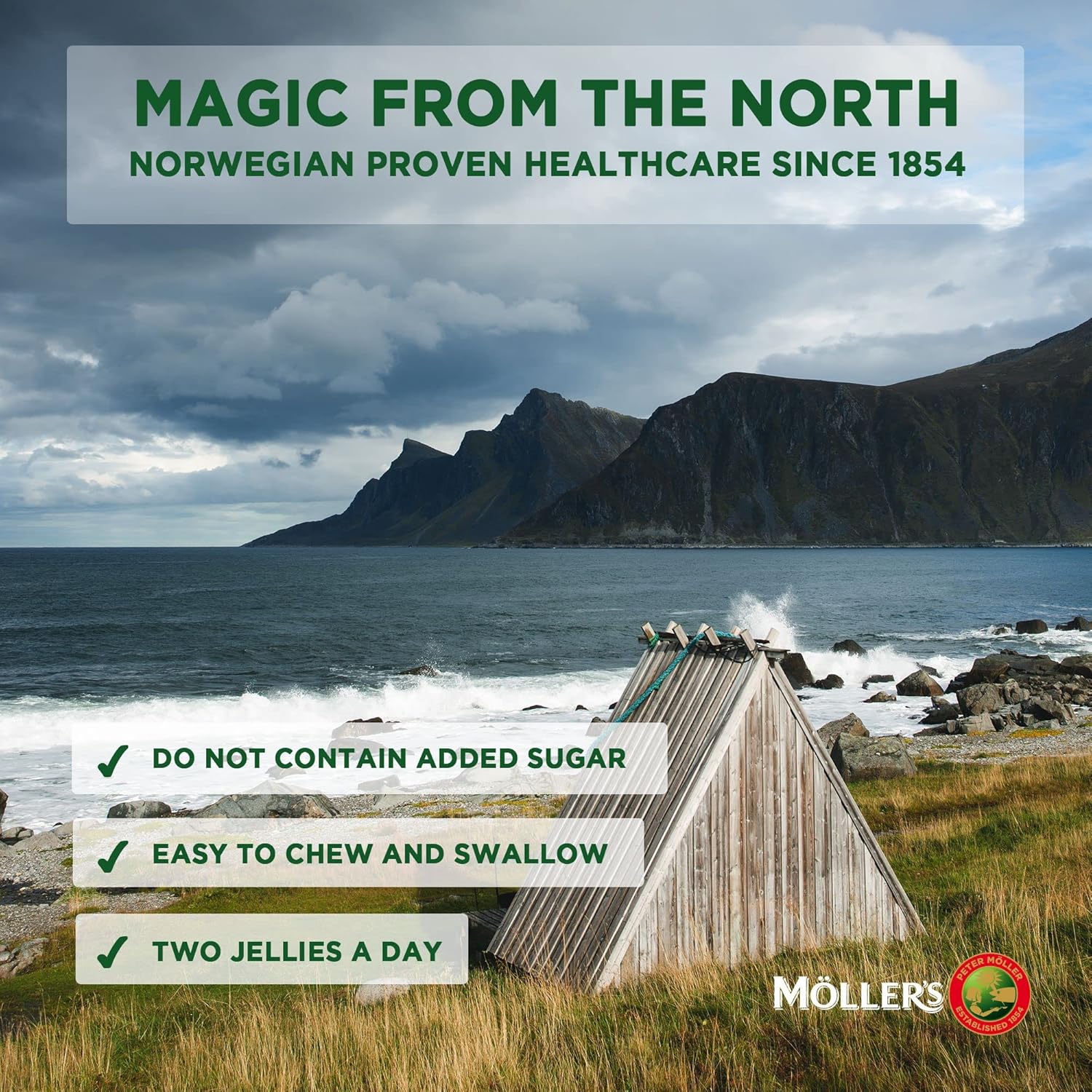 MÖLLER'S Omega 3 Fish Oil Capsules for Kids with DHA and EPA, Strawberry Flavor, 36ct - Gluten-Free and Easy to Chew