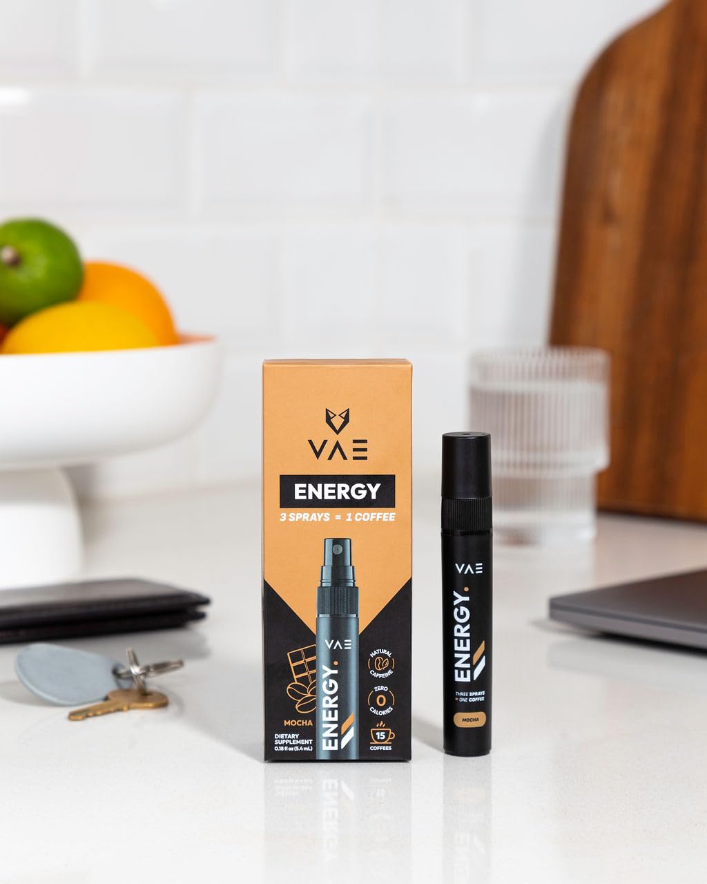 Mocha VAE Energy Spray for Quick Boost and Focus