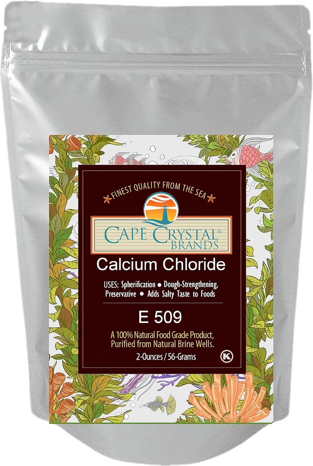 Molecular Gastronomy Spherification Kit - Cape Crystal Sodium Alginate and Calcium Chloride for Culinary Experiments, 4-Oz