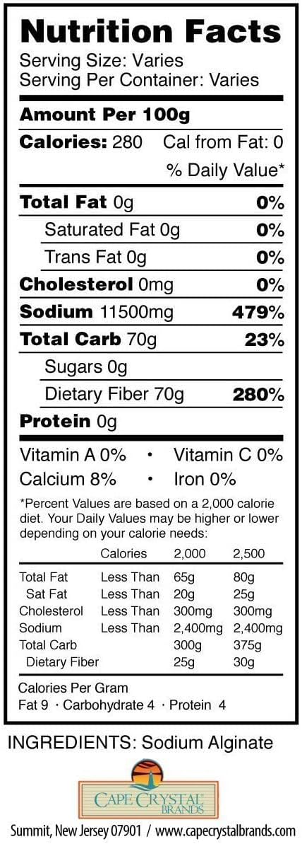 Molecular Gastronomy Spherification Kit - Cape Crystal Sodium Alginate and Calcium Chloride for Culinary Experiments, 4-Oz
