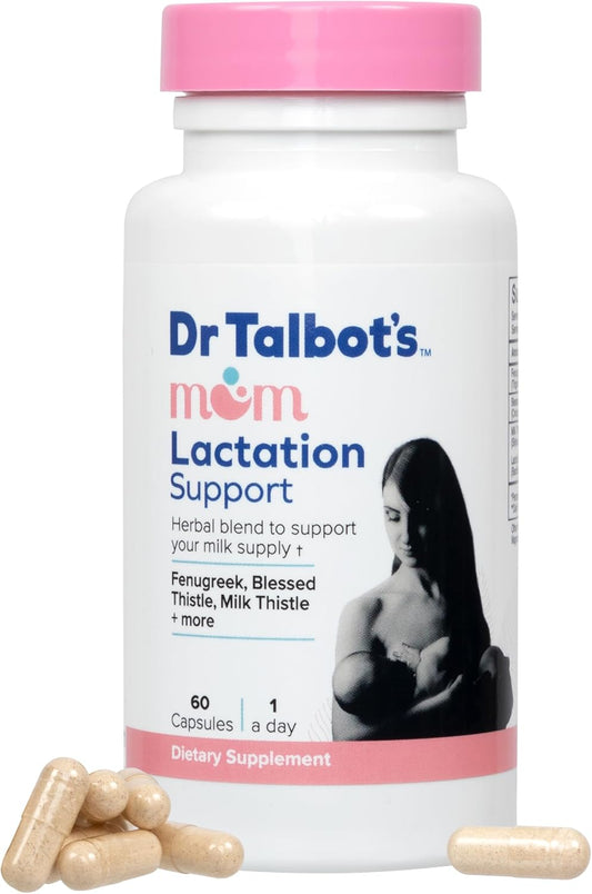 Mom Probiotic Lactation Support Supplement with Fenugreek, Blessed Thistle, Milk Thistle - 60 Capsules