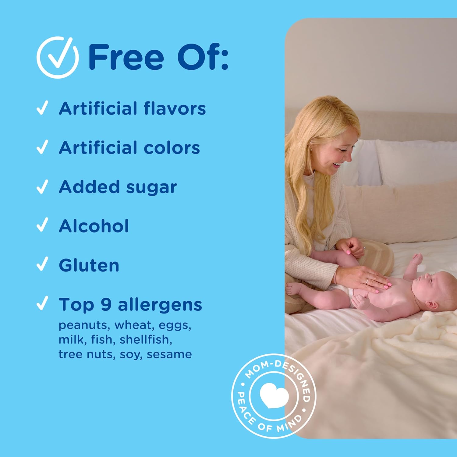 Mommy's Bliss Baby Probiotic Drops with Vitamin D - Supports Digestive Health & Immunity - 400IU Vitamin D for Healthy Bone Development - Flavorless - 0.34 Fl Oz