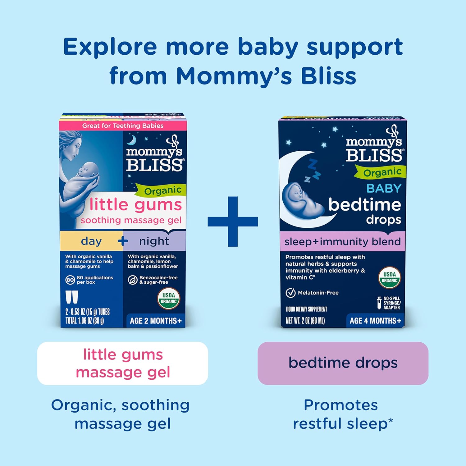 Mommy's Bliss Baby Probiotic Drops with Vitamin D - Supports Digestive Health & Immunity - 400IU Vitamin D for Healthy Bone Development - Flavorless - 0.34 Fl Oz