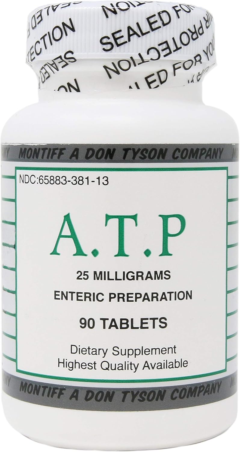 Montiff ATP 25 mg Tablets - 90 Count Bottle - Cellular Energy Supplement