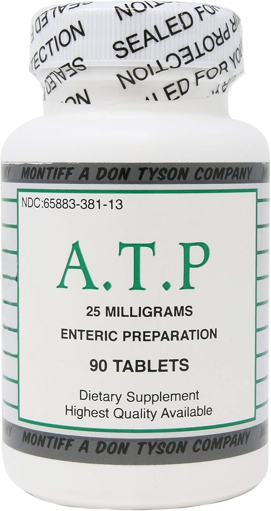 Montiff ATP 25 mg Tablets - 90 Count Bottle - Cellular Energy Supplement