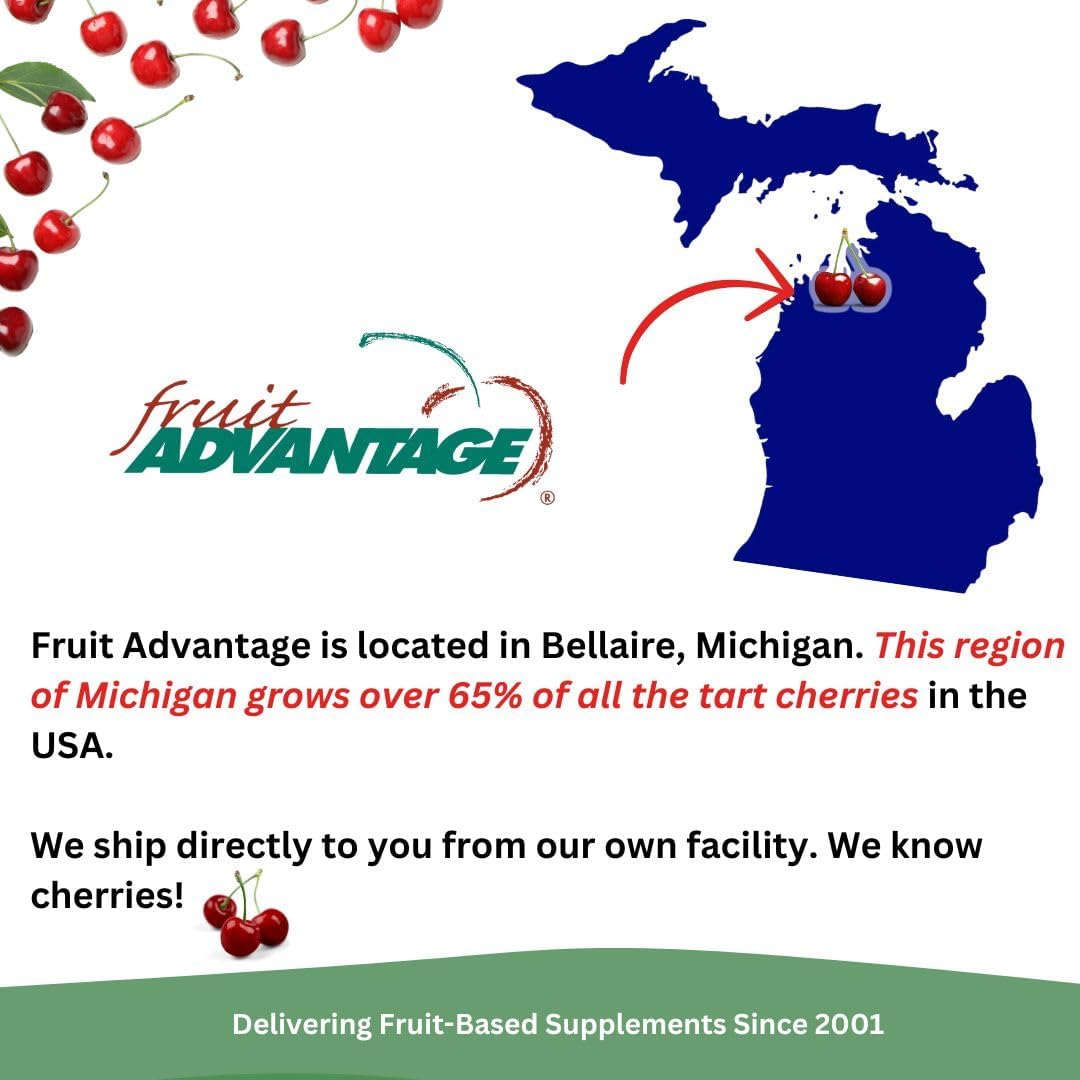 Montmorency Tart Cherry Extract with Glucosamine & Chondroitin - 90 Capsules for Joint Support