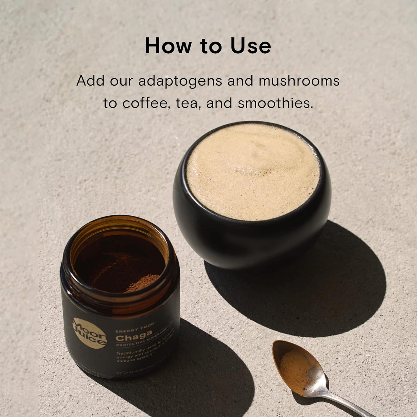 Moon Juice Reishi Mushroom Powder Extract - 700mg 1,3 & 1,6 Beta-Glucans - Supports Mood, Concentration & Immune Health - Vegan, Non-GMO - 1.3oz