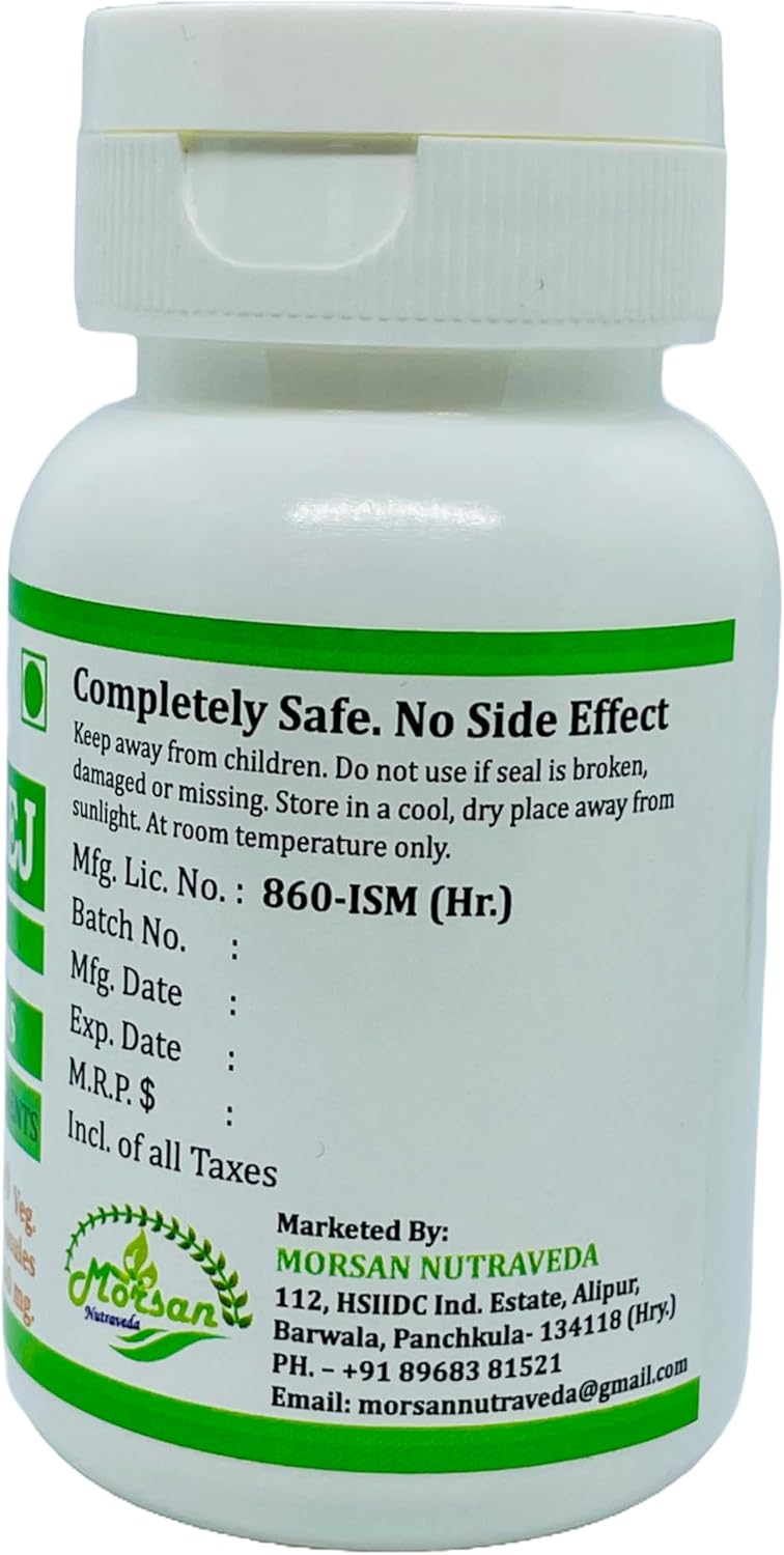 Morsan Nutraveda Kaunch Mucuna Pruriens Extract Capsules - 100% Herbal, High Potency, 60 Capsules x 500mg - Pack of 1 Jar