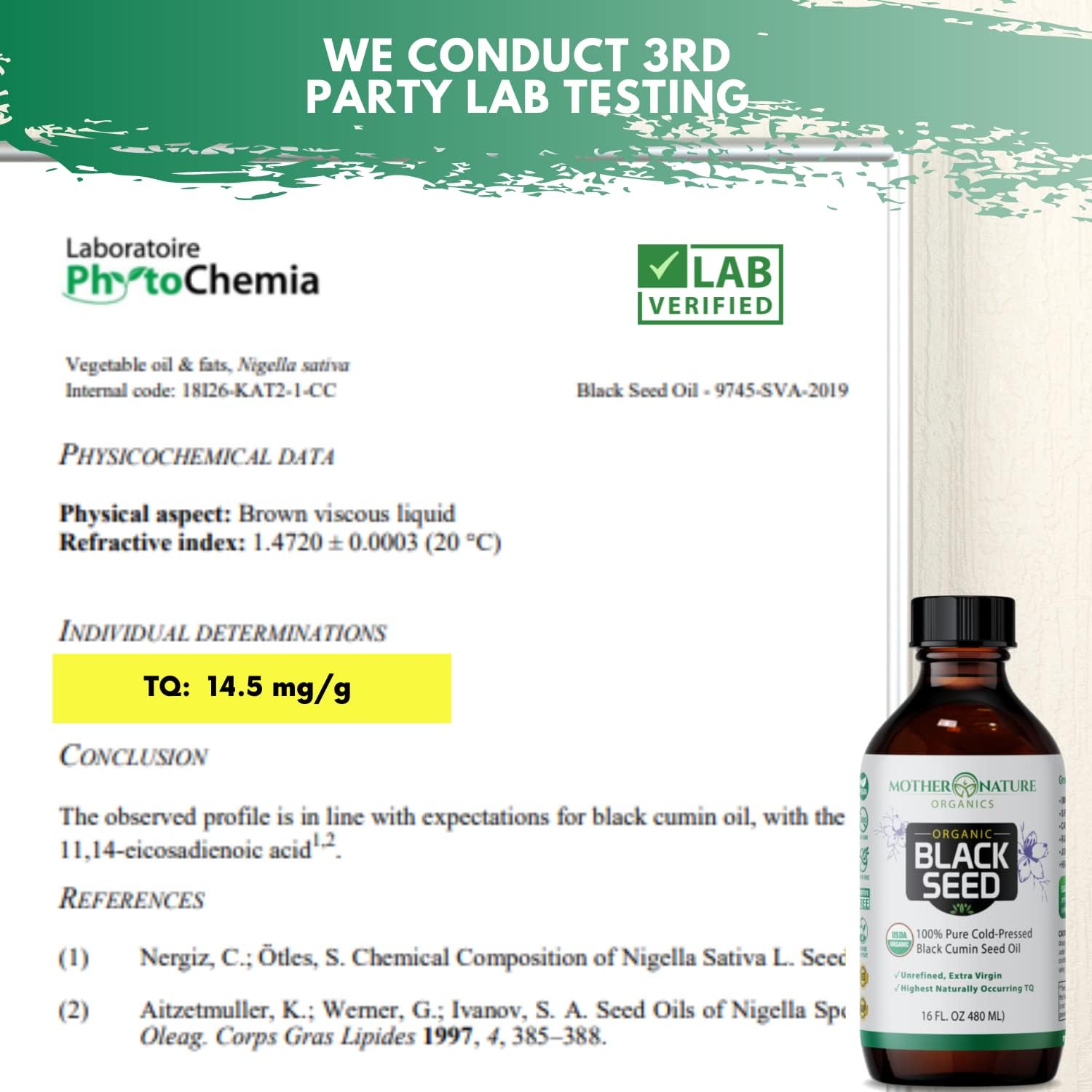 Mother Nature Organics Black Seed Oil - Cold Pressed, 100% Pure Turkish Cumin Seed Oil for Digestion, Joints, Hair & Skin - 16oz Glass Bottle