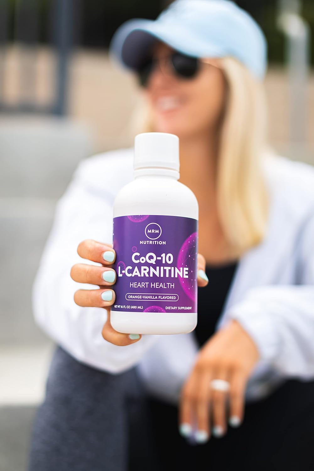 MRM Nutrition CoQ-10 L-Carnitine Liquid Supplement - Orange-Vanilla Flavor - Boost Energy & Antioxidants - 32 Servings - BoostGo Australia