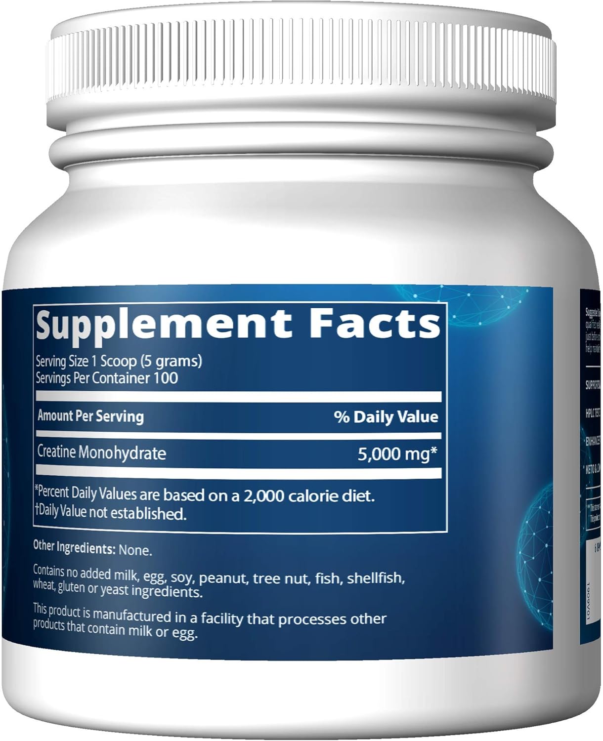 MRM Nutrition Creatine Monohydrate 500: Micronized Amino Acid Muscle Recovery & Energy Powder for Keto & Low-Carb Diets - 100 Servings