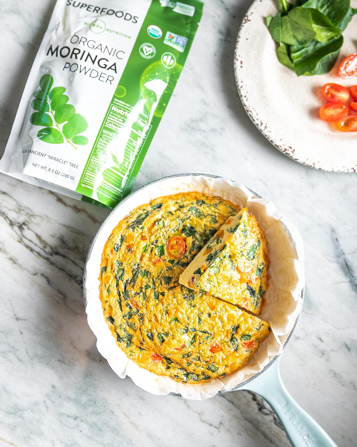 MRM Nutrition Moringa Powder - Superfood Supplement for Digestive Health with High Fiber & Antioxidants - 60 Servings