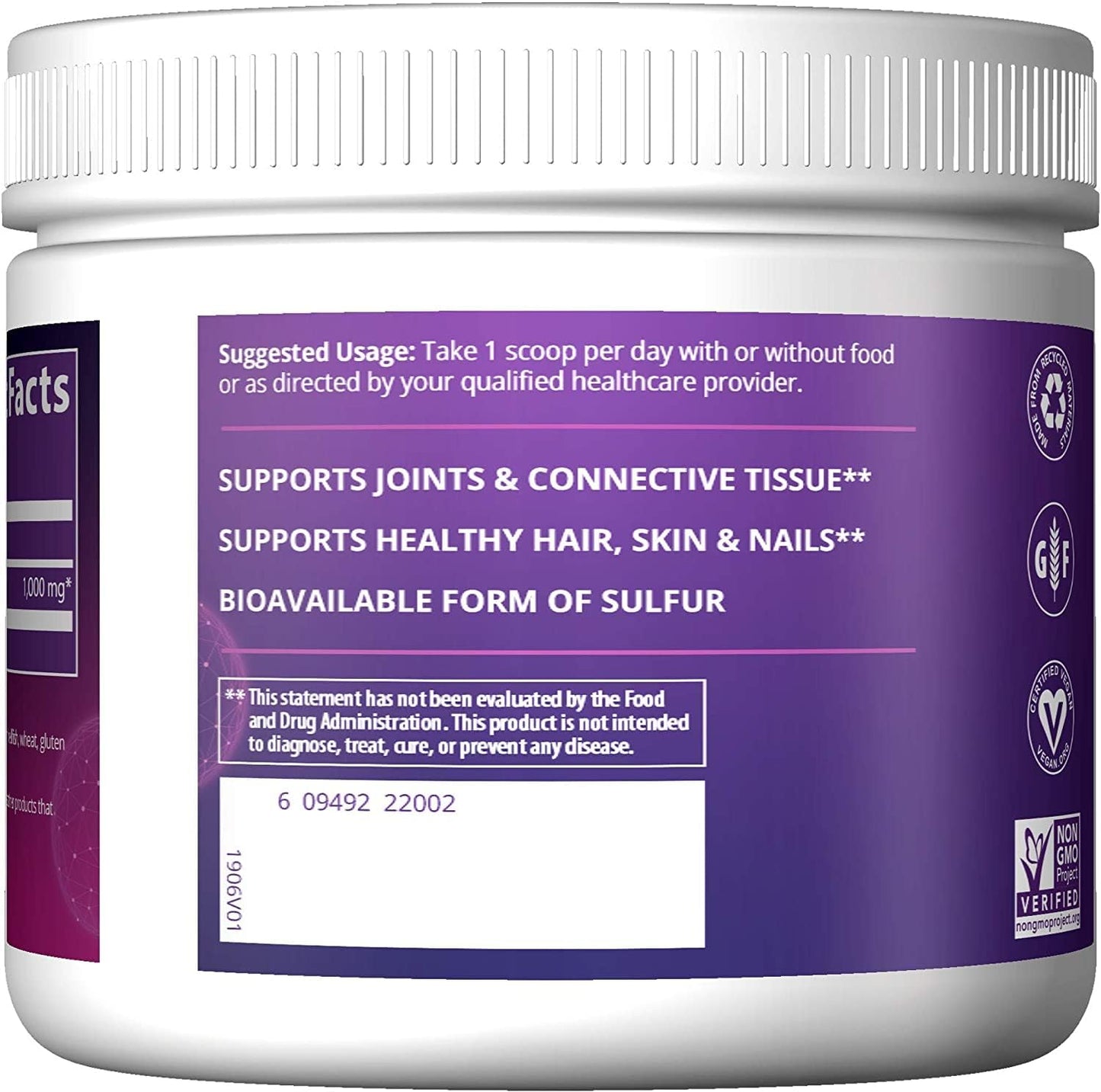 MRM Nutrition MSM Crystals Powder | Joint Health Support | Hair, Skin, Nails | Bioavailable Sulfur | Gluten-Free Vegan Supplement | 200 Servings - BoostGo Australia