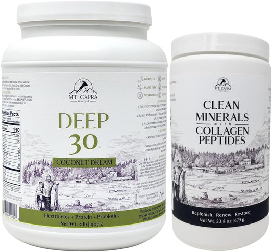 Mt. Capra Deep 30 Coconut + Clean Minerals with Collagen Peptides Bundle - Trusted Since 1928