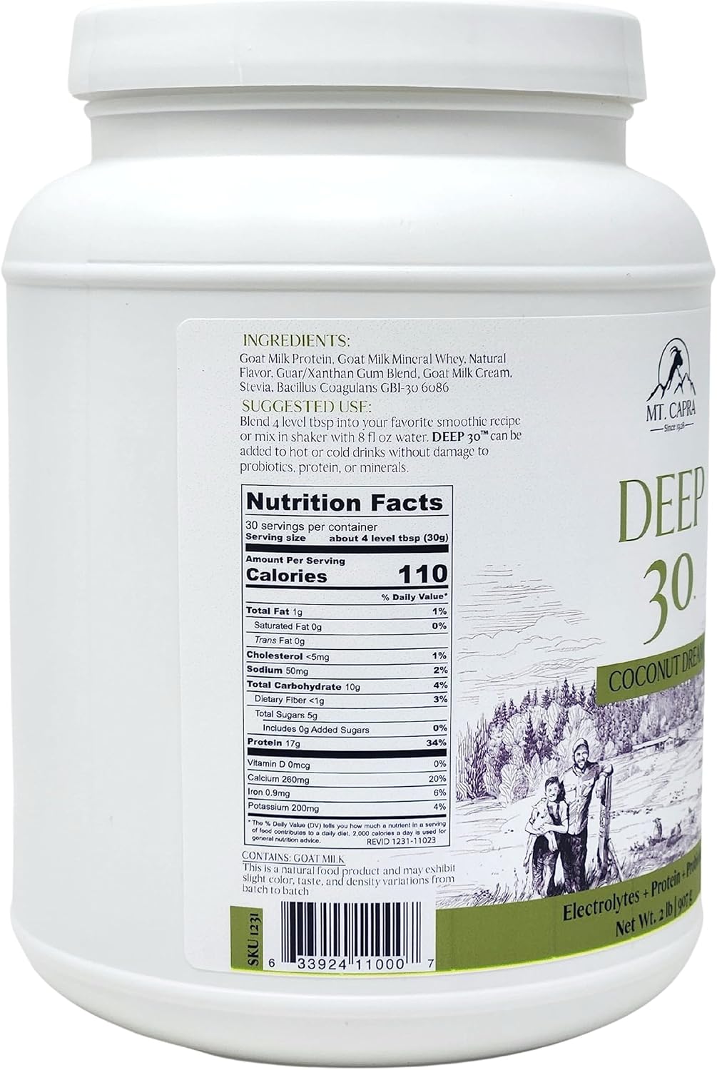 Mt. Capra Deep 30 Coconut + Clean Minerals with Collagen Peptides Bundle - Trusted Since 1928