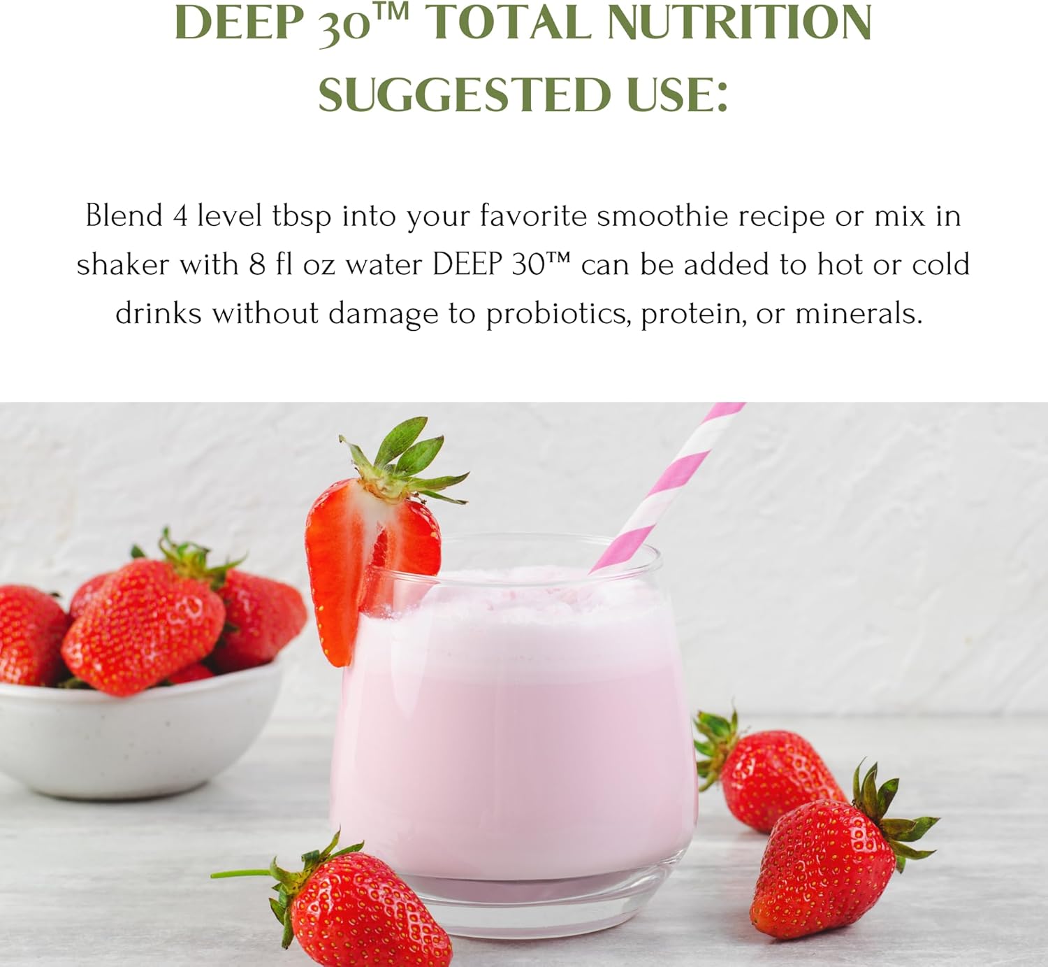 Mt. Capra Deep 30 Meal Replacement Shake with Goat Protein, Grass-Fed Whey, Casein, Minerals, and Probiotics - Strawberry Splash - 30 Servings