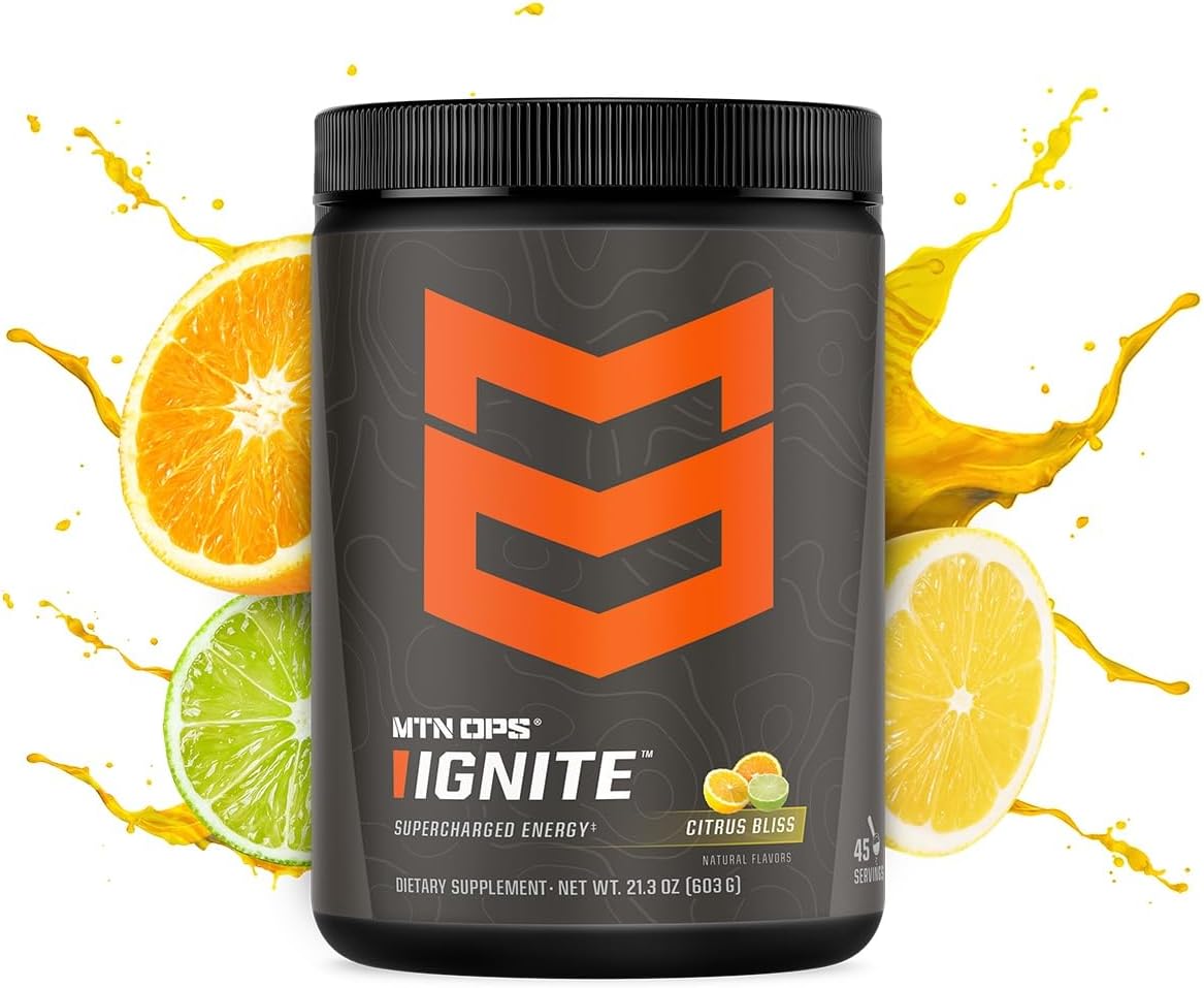 MTN OPS Citrus Bliss Ignite and Lemonade Hydrate Bundle for Energy and Hydration