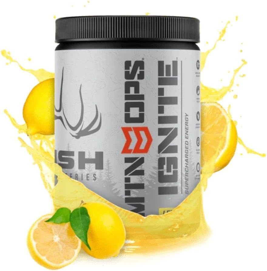 MTN OPS Ignite Hush Lemonade Energy Drink Mix - 45 Servings