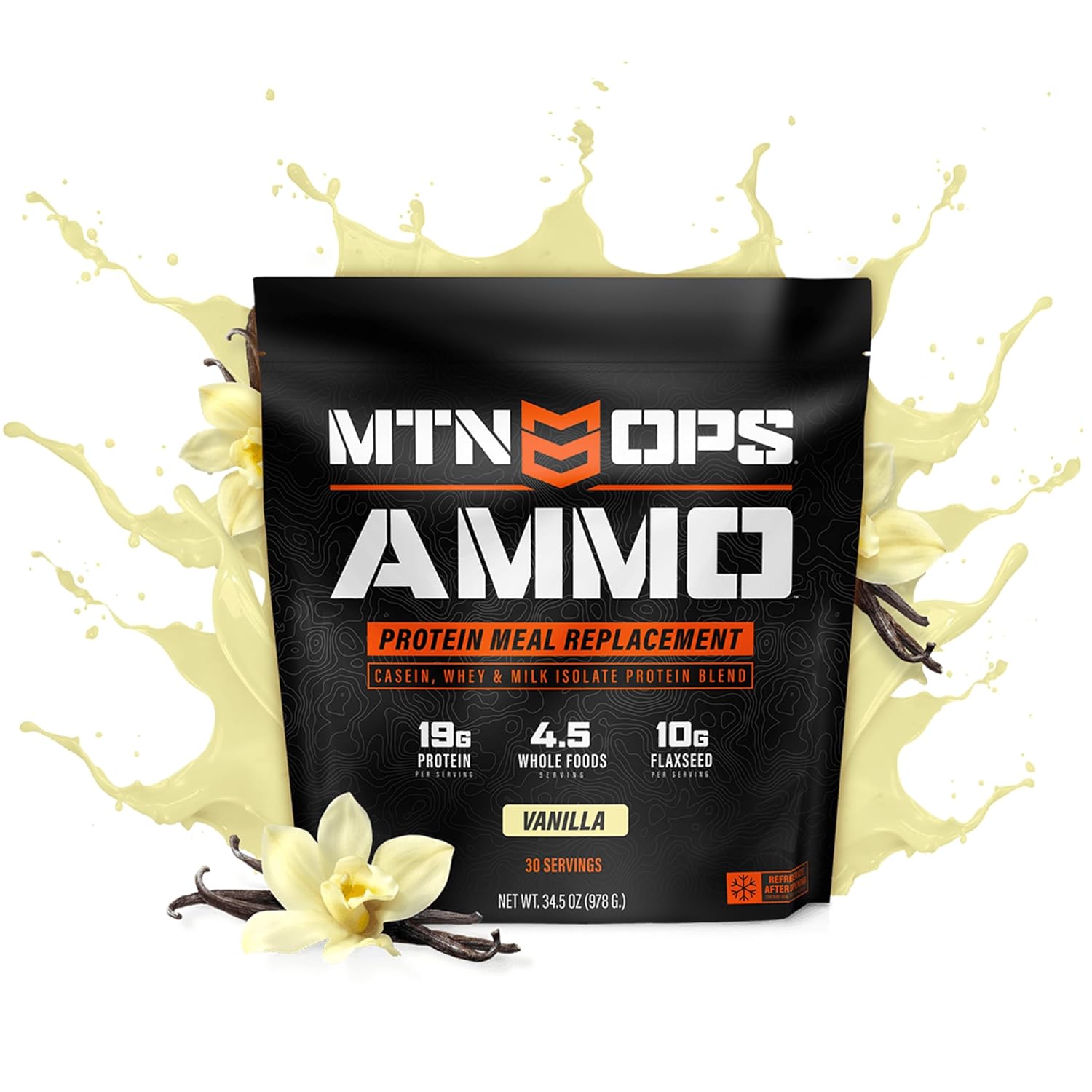 MTN OPS Vanilla Ammo Protein Meal Replacement Powder - 28 Servings