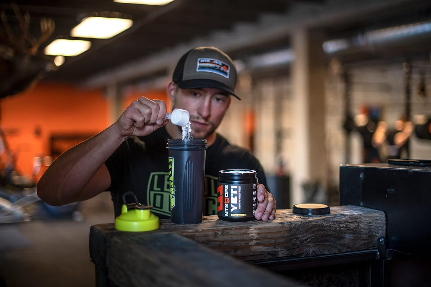 MTN OPS Yeti Pre-Workout Powder Energy Drink - Pineapple Crush Flavor with Creatine, Caffeine, BCAAs, Beta Alanine - 30 Servings