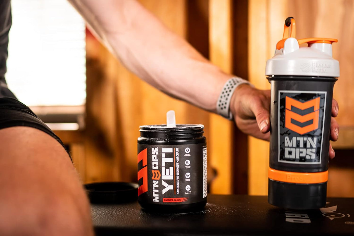 MTN OPS Yeti Pre-Workout Powder Energy Drink - Watermelon Flavor, 30 Servings, 200mg Caffeine, Creatine, BCAAs, Beta Alanine