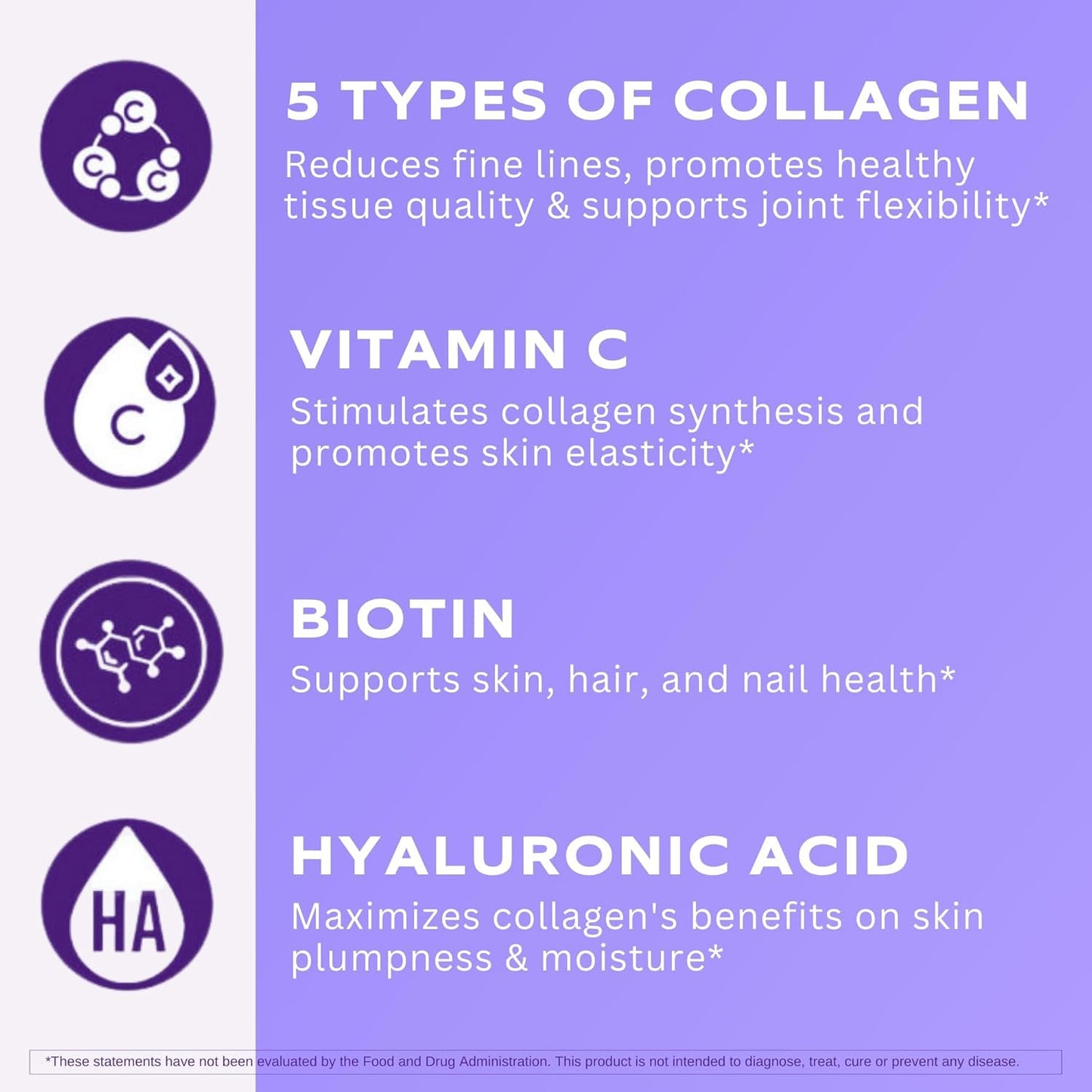 Multi Collagen Complex Capsules with Resveratrol - Essential Vitamin Supplement for Health and Wellness