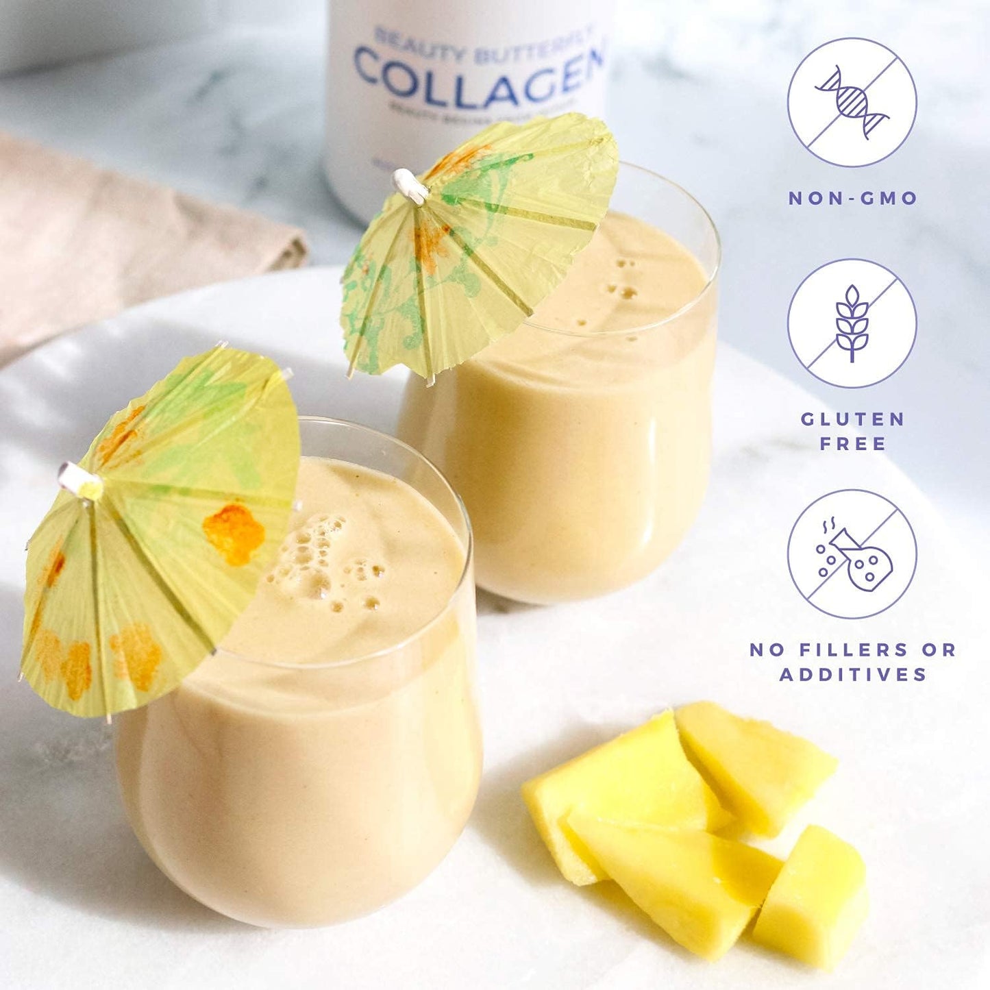 Multi Collagen Peptides Powder for Skin, Hair, Nail & Joint Support | Teami Marine Collagen Powder for Women & Men | Butterfly colageno hidrolizado | Delicious Taste | 10g per Serving - BoostGo Australia