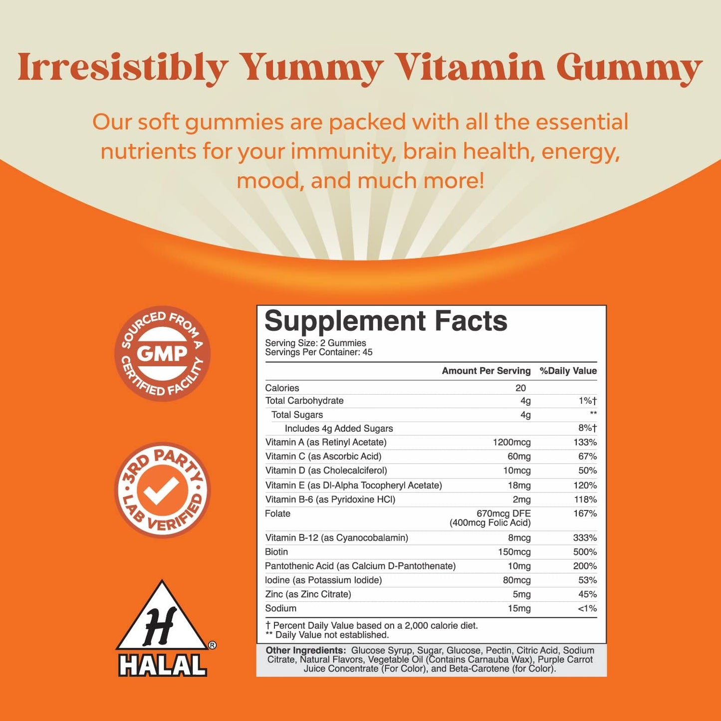 Multivitamin Gummies Bundle for Women & Men with Vitamin D3 Immune Support - Vitamin A C D E B 12 Zinc Biotin - Bone Strength Heart Health