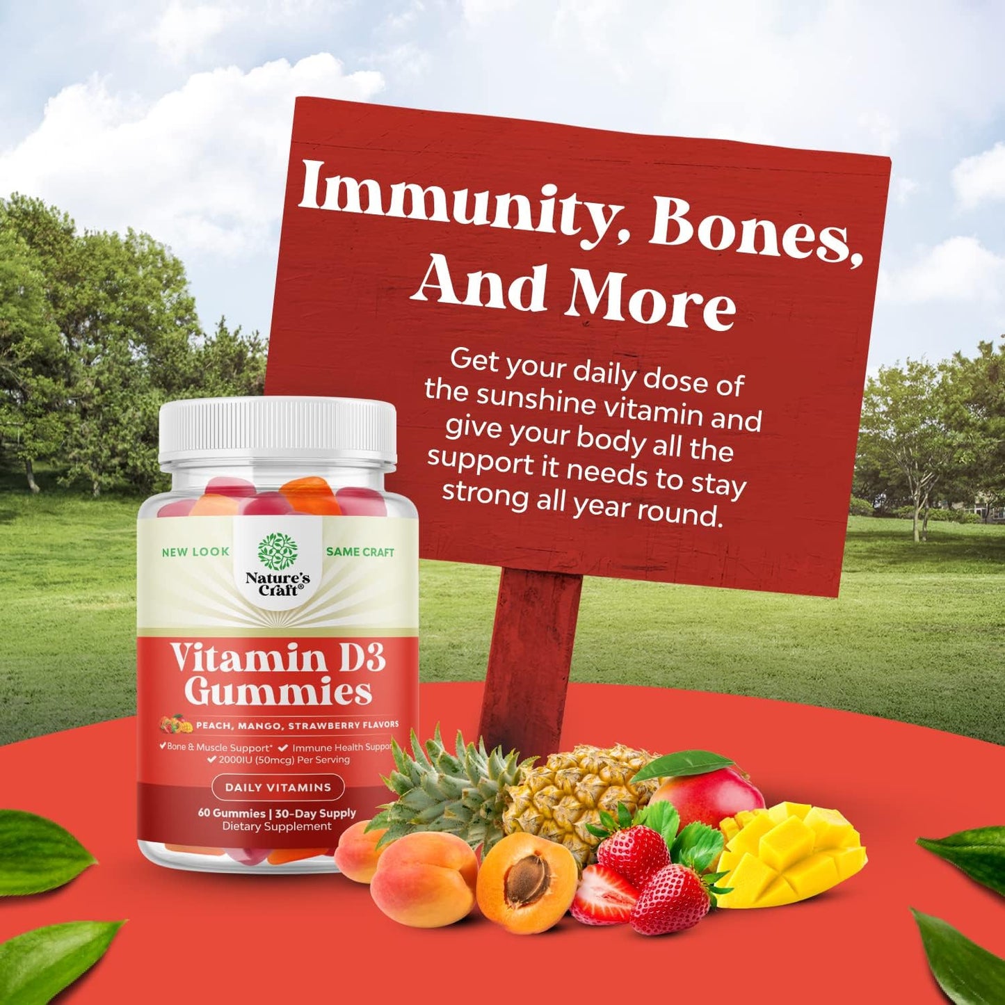 Multivitamin Gummies Bundle for Women & Men with Vitamin D3 Immune Support - Vitamin A C D E B 12 Zinc Biotin - Bone Strength Heart Health