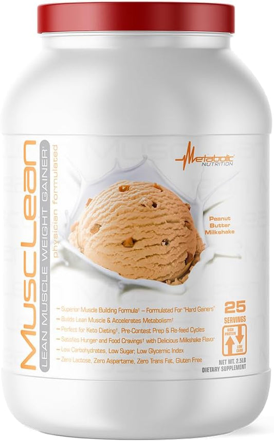Musclean Weight Gainer by Metabolic Nutrition: Metabolic Maintenance Nutrition, 2.5 lb