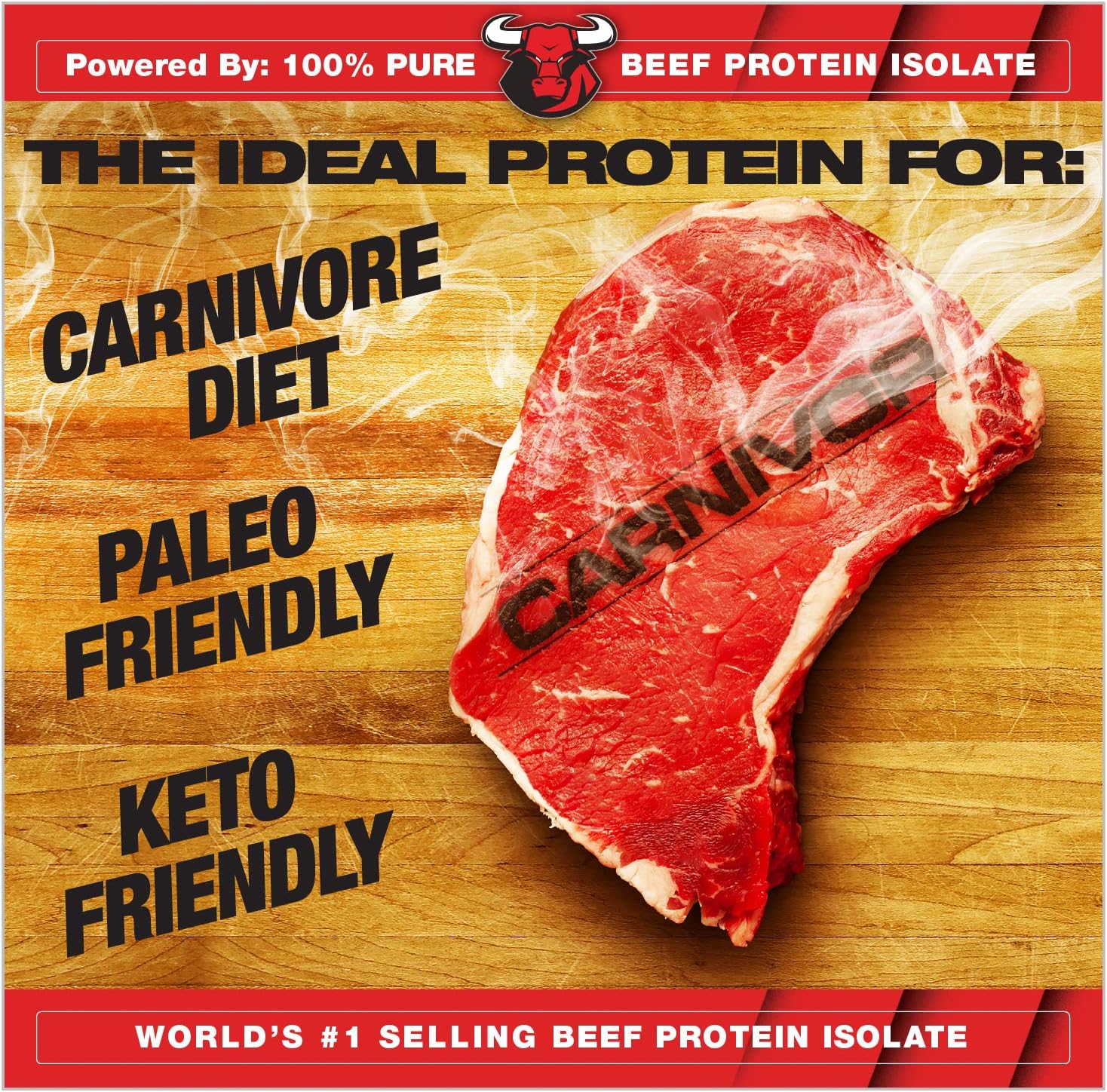 MuscleMeds CARNIVOR Chocolate Beef Protein Isolate Powder - 23g Protein, Halal Certified, Muscle Building & Recovery - Lactose, Sugar & Fat Free - 28 Servings