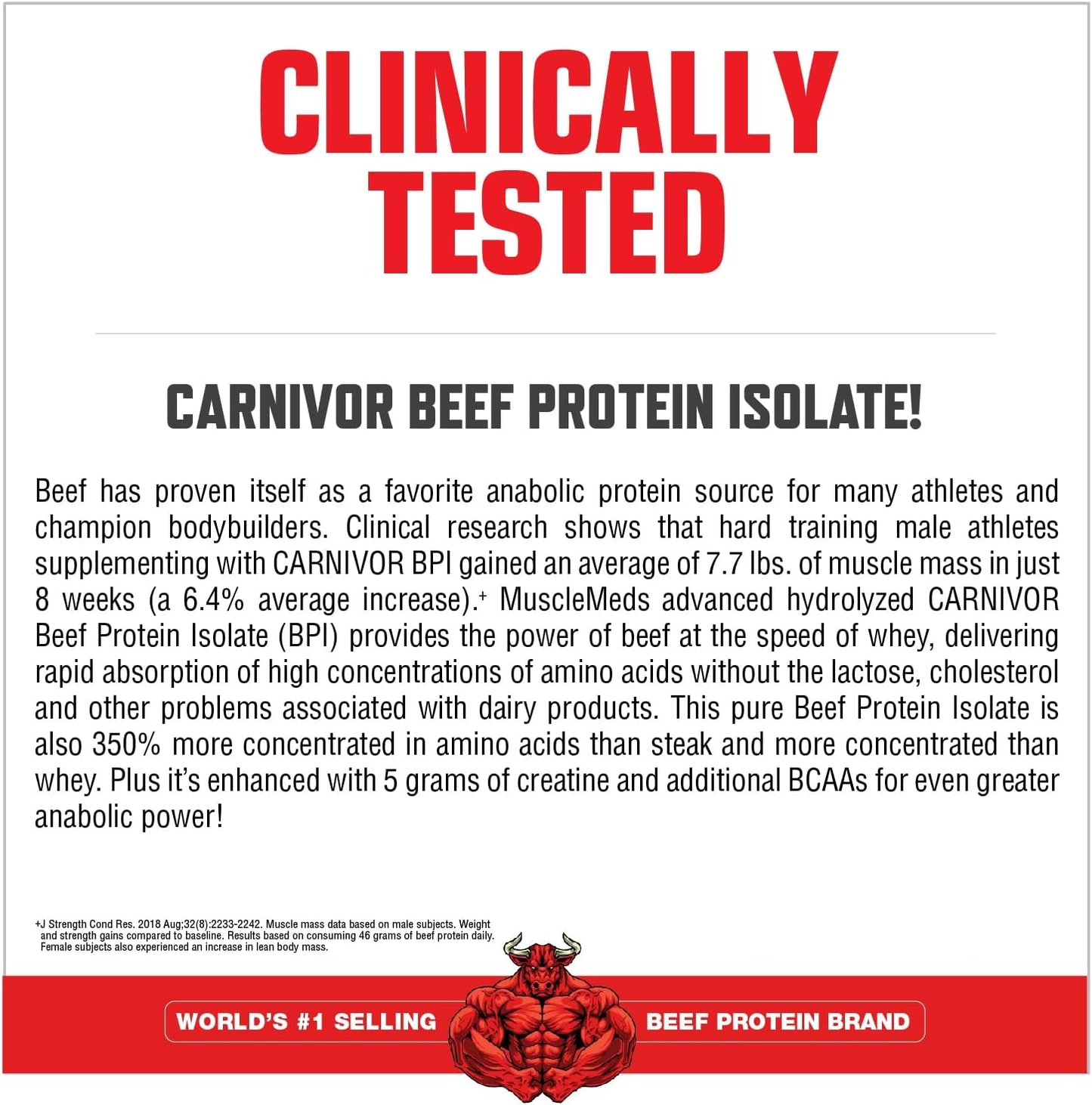 MuscleMeds Carnivor Mass Chocolate Big Steer 1250, 15 lb - Large Size, Various Packaging