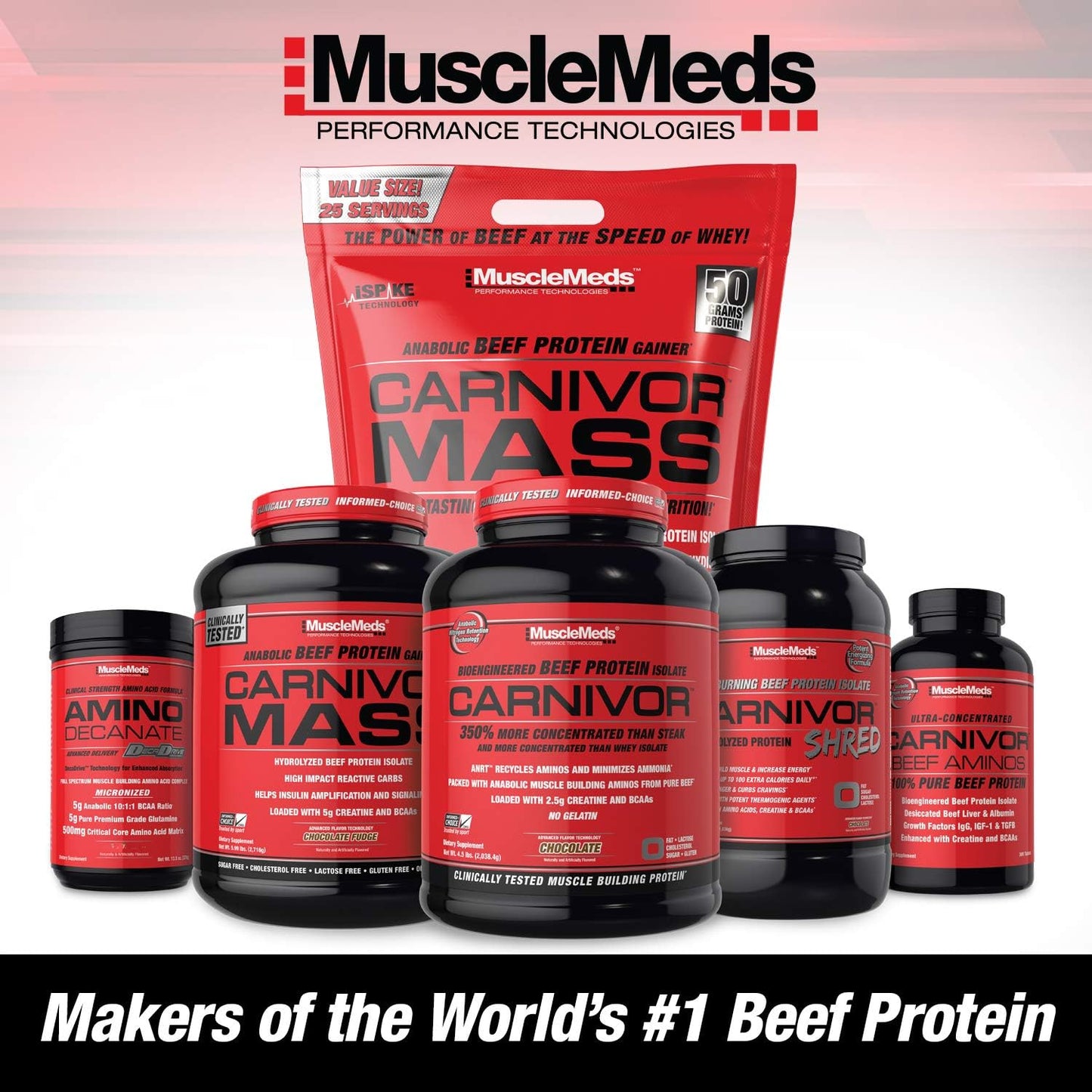 MuscleMeds Carnivor Vanilla Caramel Protein Powder 1.95 lb - Light Brown