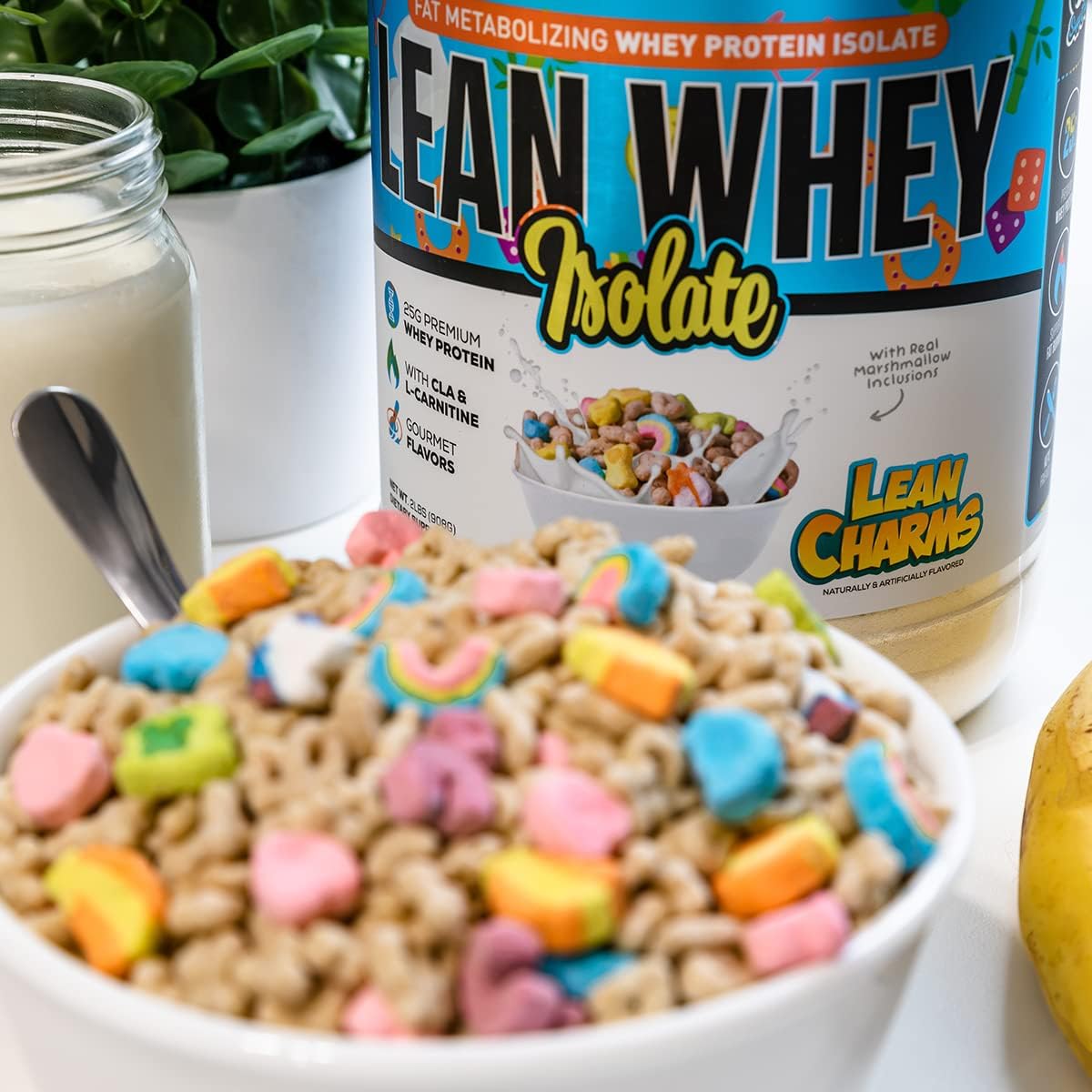 Musclesport Lean Whey Revolution™ Protein Powder - Low Calorie, Low Carb, Low Fat - 25g Protein per Scoop - Whey Protein Isolate - Lean Charms - Incredible Flavors