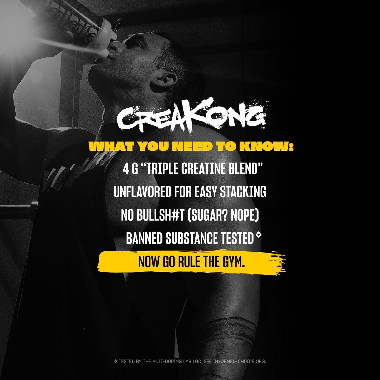 Mutant Creakong: Premium Creatine Supplement with Workout Boost Absorption Accelerator - 2.2 lbs