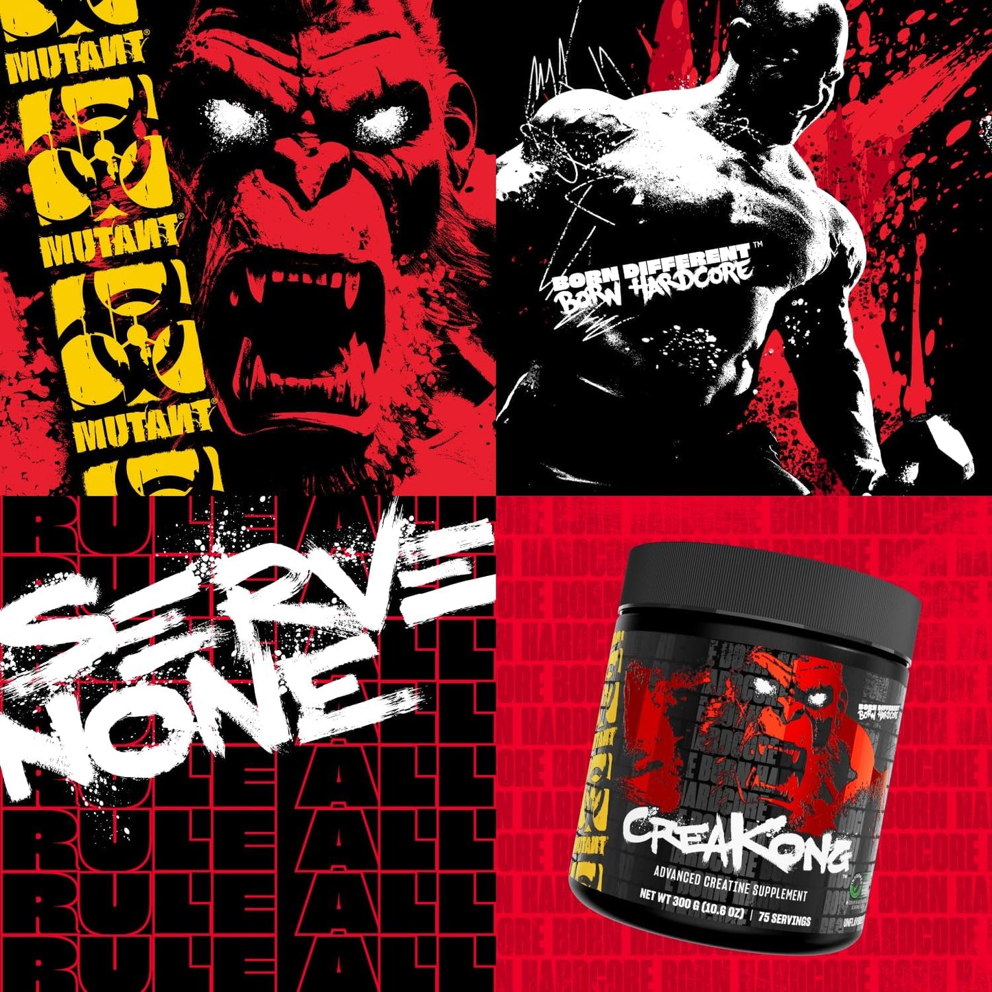 Mutant Creakong: Premium Creatine Supplement with Workout Boost Absorption Accelerator - 2.2 lbs