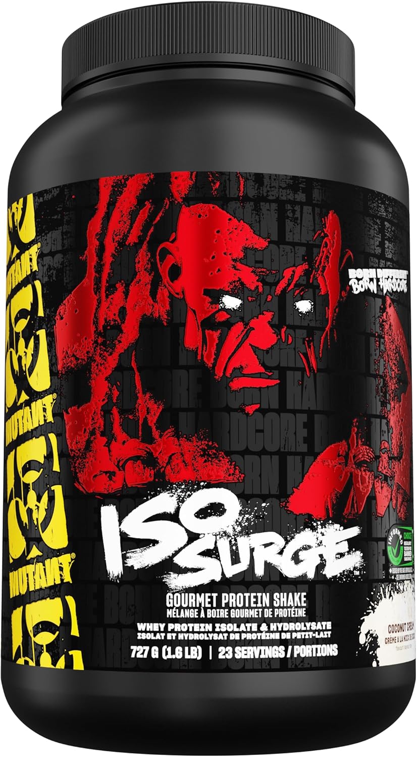 MUTANT ISO SURGE Coconut Cream Protein Powder, 1.6lb (727g) - Pack of 1