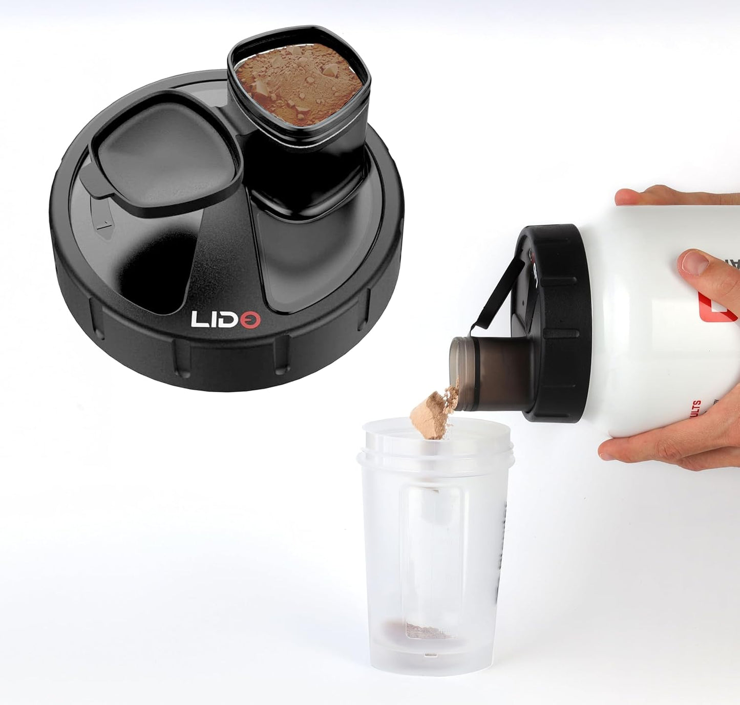 Mylido Medium and Large Protein Dispenser Set - Convenient Storage Solution