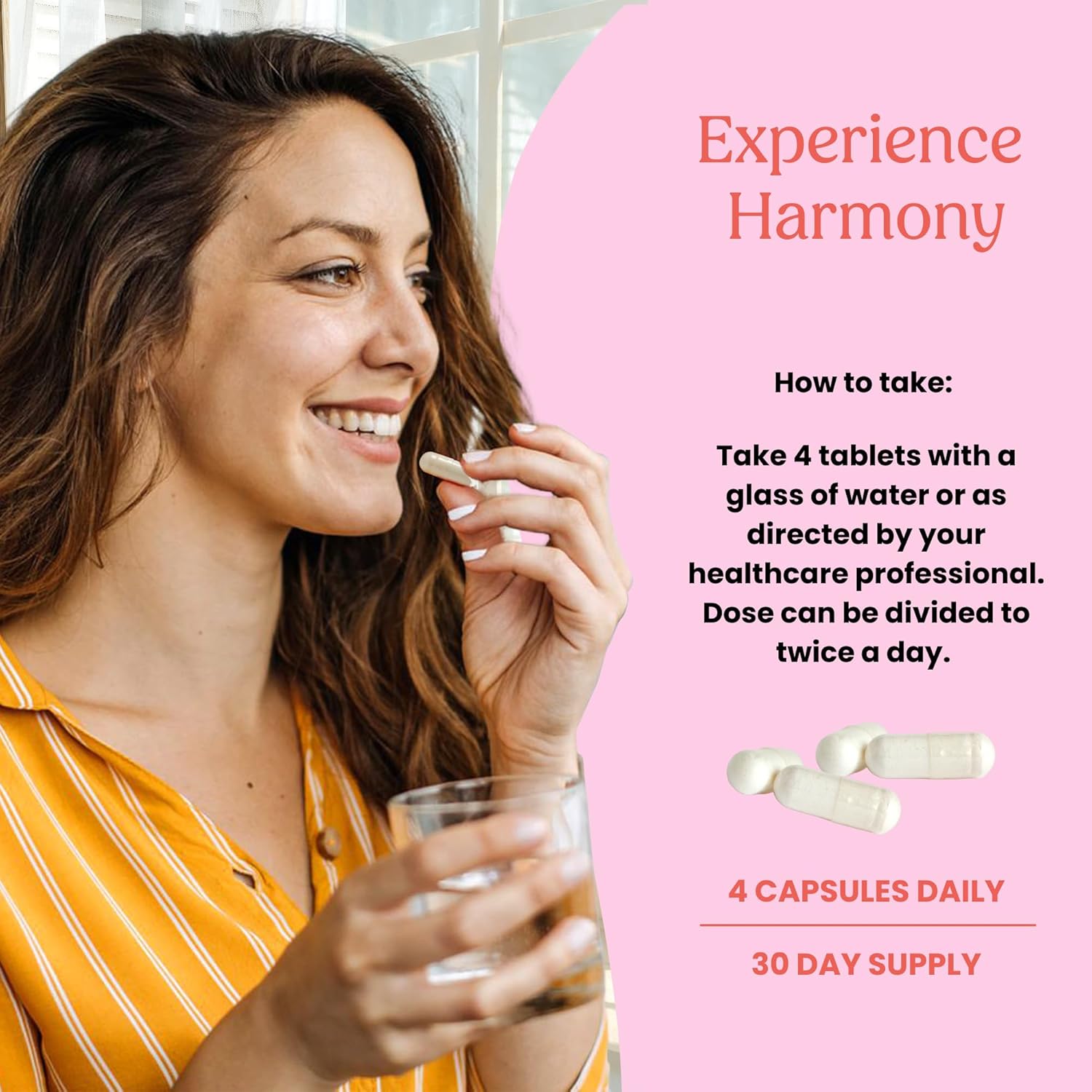 Myo & D Chiro Inositol Capsules for Ovarian Function Support - Hormonal Balance Supplement with 40:1 Ratio - 120 Capsules