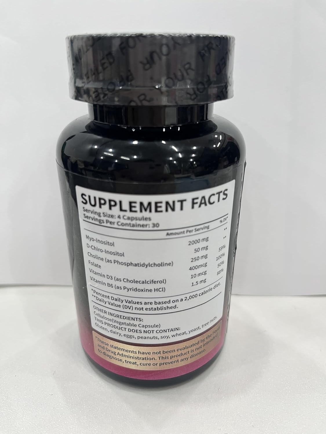 Myo-Inositol & D-Chiro Inositol Supplement 40:1 for Women's Hormone Balance