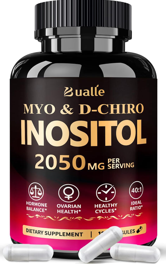 Myo-Inositol & D-Chiro Inositol Supplement for Women - Hormone Balance Support (40:1 Blend)