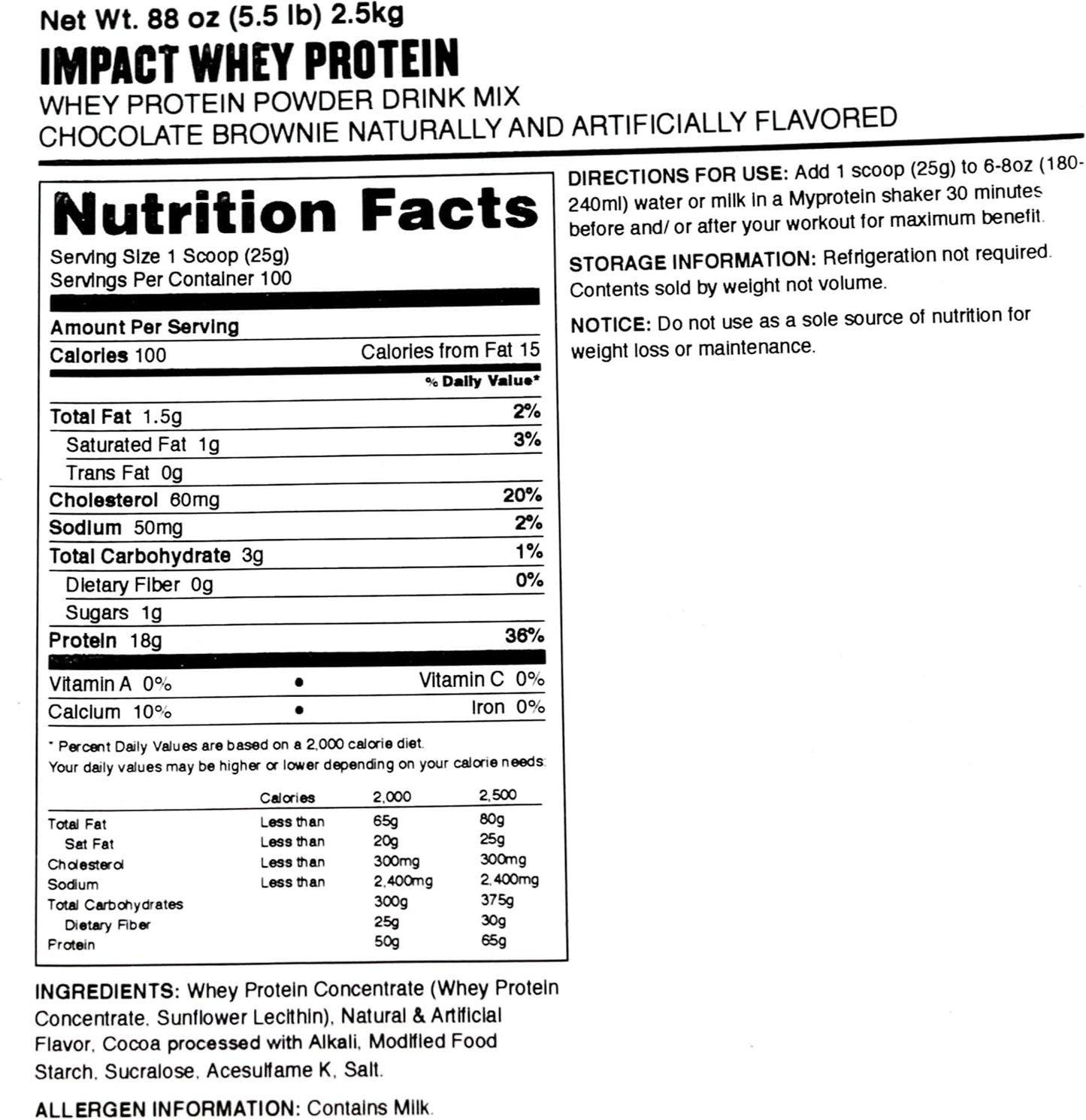 Myprotein Chocolate Smooth Weight Gainer Blend - 5.5 Lb (24 Servings) - 30g Protein & 380 Calories - Protein Shake for Weight Gain