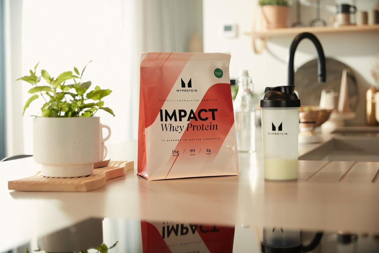 Myprotein Impact Whey Protein Powder, Chocolate Milkshake Flavor, 2.2 Lbs - 30 Servings, 22g Protein & 5g BCAA Per Serving, Muscle Strength & Recovery, Gluten Free - BoostGo Australia